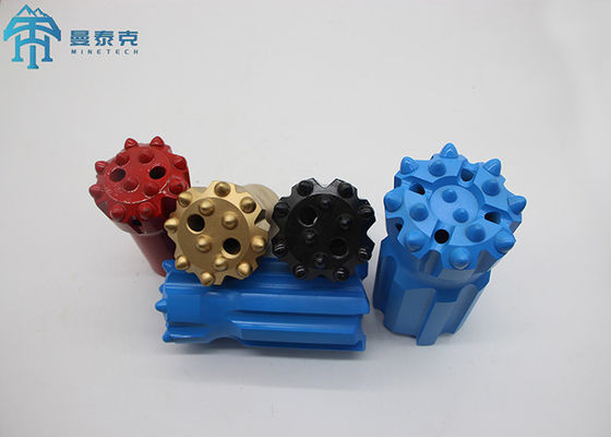 高品質 48 ミリメートル R32 合金鋼スレッドボタンロックドリルビットトンネル用