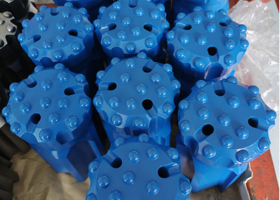 地下採掘用のフラットフェイス89mmT51スレッドボタンビット