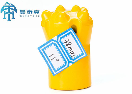 穴あけ性能のための超硬ボタン ホットプレス 38 mm テーパー ボタン ビット