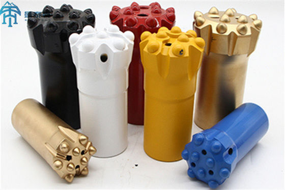 長穴掘削 引き戻しボタンビット T38 糸76mm