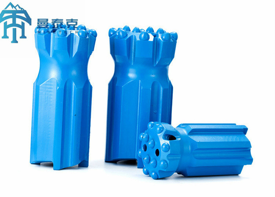 青い89mmはT51ボタン ビット、低下の中心の石のDthの訓練用具を引き込める